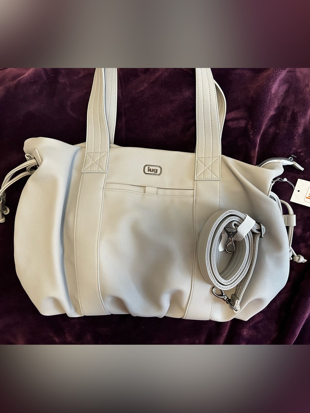 Lug Piper Matte Luxe Tote NWT Cloud Grey